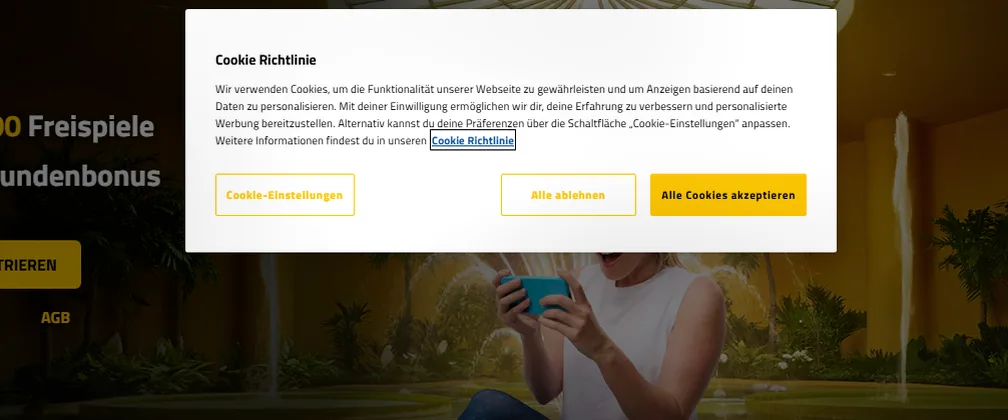 AdmiralBet — bis zu 100 Freispiele über 3 Einzahlungen (10 FS Book of Ra deluxe nach Registrierung, 20 FS Sizzling Hot deluxe nach 1. Einzahlung, 30 FS Lord of the Ocean nach 2. Einzahlung, 40 FS Lucky Lady's Charm deluxe nach 3. Einzahlung)